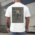 The Three Musketeers Book Cover Men's Back Print T-Shirt The Three Musketeers Book Cover Men's Back Print T-Shirt