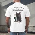 At Times I Think To Myself Drop The Book And Get Stuff Done Men's Back Print T-Shirt