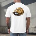 Timid Turtle Cute Introvert Misanthropic Antisocial Men's Back Print T-Shirt Timid Turtle Cute Introvert Misanthropic Antisocial Men's Back Print T-Shirt