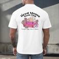 Tired Moms Book Club Running On Coffee Chaos And Chapter Cat Men's Back Print T-Shirt