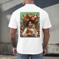 History Month Black Afro Girl Women Book Lovers Floral Men's Back Print T-Shirt History Month Black Afro Girl Women Book Lovers Floral Men's Back Print T-Shirt