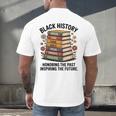 History Month Teacher Reading Book Lover Floral Stack Premium Tri-Blend Men's Back Print T-Shirt History Month Teacher Reading Book Lover Floral Stack Premium Tri-Blend Men's Back Print T-Shirt