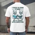 I Tried To Form Gang But It Turned Into A Book Club Raccoon Men's Back Print T-Shirt