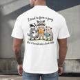 I Tried To Form A Gang But It Turned Into A Book-Club Reader Men's Back Print T-Shirt