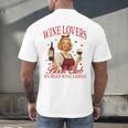 Valentine’s Day Wine Lovers Book Club We Read Wine Labels Men's Back Print T-Shirt Valentine’s Day Wine Lovers Book Club We Read Wine Labels Men's Back Print T-Shirt