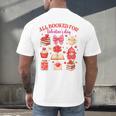 Valentines Reading Book Lover All Booked For Valentine's Day Men's Back Print T-Shirt Valentines Reading Book Lover All Booked For Valentine's Day Men's Back Print T-Shirt