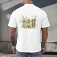 Vintage Floral Bookshelf I Have No Shelf Control Book Lovers Men's Back Print T-Shirt