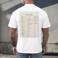 Vintage Library Due Date Card For Book Lovers Librarians Men's Back Print T-Shirt