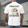 Vintage I Read Past My Bedtime Cute Sleeping Bear Book Lover Men's Back Print T-Shirt Vintage I Read Past My Bedtime Cute Sleeping Bear Book Lover Men's Back Print T-Shirt