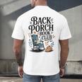 Vintage Reader Author Country Aesthetic Back Porch Book Club Men's Back Print T-Shirt Vintage Reader Author Country Aesthetic Back Porch Book Club Men's Back Print T-Shirt