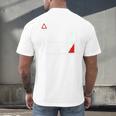 Warning Social Battery Is Low Introvert Shirt Men's Back Print T-Shirt