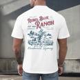 Western Book Love Cowboy Reader Bookish Bookworm Cowgirl Men's Back Print T-Shirt