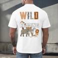 Wild About Reading Book Reader Book Nerd Book Reading Lover Premium Tri-Blend Men's Back Print T-Shirt