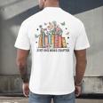 Wildflower Floral Book Just One More Chapter Men's Back Print T-Shirt Wildflower Floral Book Just One More Chapter Men's Back Print T-Shirt