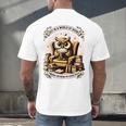 Wise Owl Reading Books Men's Back Print T-Shirt