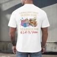 A Woman Cannot Survive On Books Alone She Needs Yarn Crochet Premium Tri-Blend Men's Back Print T-Shirt
