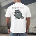 Women's i Require Books Raccoon Men's Back Print T-Shirt