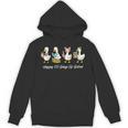 100 Days Of School Cute Goose Coffee Books Teacher Life Unisex Hoodie