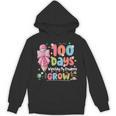 100th Day Of School Teacher Women Floral Books Unisex Hoodie