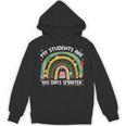 100th Day Of School Teachers Students Women Floral Books Unisex Hoodie
