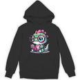 Adorable Book Lover Basilisk With Reading Glasses Cute Unisex Hoodie