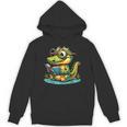 Alligator Reading a Book Animal Unisex Hoodie Alligator Reading a Book Animal Unisex Hoodie