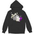 Asexual Book Lover LGBT Reading Pride Ace Flag Daisy Unisex Hoodie Asexual Book Lover LGBT Reading Pride Ace Flag Daisy Unisex Hoodie