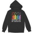 Awesome Like My Daughter Books Floral Proud Mom Women Unisex Hoodie