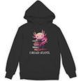 Axolotl Book Lover Librarian Reading Library Readers Unisex Hoodie