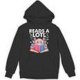 Axolotl Books Readsalotl Reading Bookworm Boys Girls Unisex Hoodie Axolotl Books Readsalotl Reading Bookworm Boys Girls Unisex Hoodie