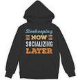 Beekeeping Now Minimal Socializing Introvert Vintage Unisex Hoodie
