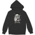 Boo Skeleton Skull Books Halloween Women School Teacher Kid Unisex Hoodie