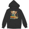 Book Lover Elephant Reading Books Library Read Books Be Kind Unisex Hoodie