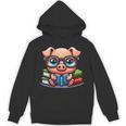 Book Lover Reading Pig Unisex Hoodie