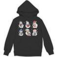 Book Lover Teacher Snowman Reading Books Christmas Winter Unisex Hoodie