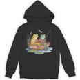 Book Shirt Frog Toad Fishing Vintage Book Frog Unisex Hoodie