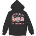 All Booked For Christmas Book Coffee Latte Gingerbread Unisex Hoodie