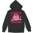 All Booked For Valentines Coquette Bow Book Valentine Day Unisex Hoodie