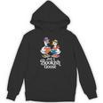 Bookish Goose Cute Geese With Hats Reading Books Unisex Hoodie