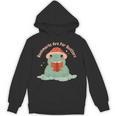Bookmarks Are For Quitters Frog Reading Book Graphic Unisex Hoodie Bookmarks Are For Quitters Frog Reading Book Graphic Unisex Hoodie