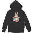 Books Bookworm Reader Book Cute Reading Bunny With Glasses Unisex Hoodie