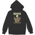 Books Make Me Happy Skeleton Read Reading Librarian Book Unisex Hoodie