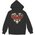 Books Heart Valentines Day Books Are My Love Language Unisex Hoodie Books Heart Valentines Day Books Are My Love Language Unisex Hoodie
