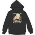 Books Are My Therapy Cozy Reading Chair Artwork Unisex Hoodie