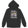 Books Are My Therapy Reading Lover Cozy Environment Unisex Hoodie Books Are My Therapy Reading Lover Cozy Environment Unisex Hoodie