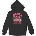 Books Are My Valentine Coquette Bow Book Flower Girl Women Unisex Hoodie