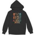Cat & Book Art For Men Women Cat Librarian Novel Book Lover Unisex Hoodie Cat & Book Art For Men Women Cat Librarian Novel Book Lover Unisex Hoodie