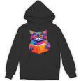 Cat Book Shirt Colorful Cat Reading Book Unisex Hoodie Cat Book Shirt Colorful Cat Reading Book Unisex Hoodie