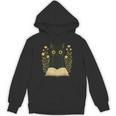 Cat Reading Book Flowers Unisex Hoodie