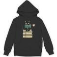 Cat Reading Book Unisex Hoodie